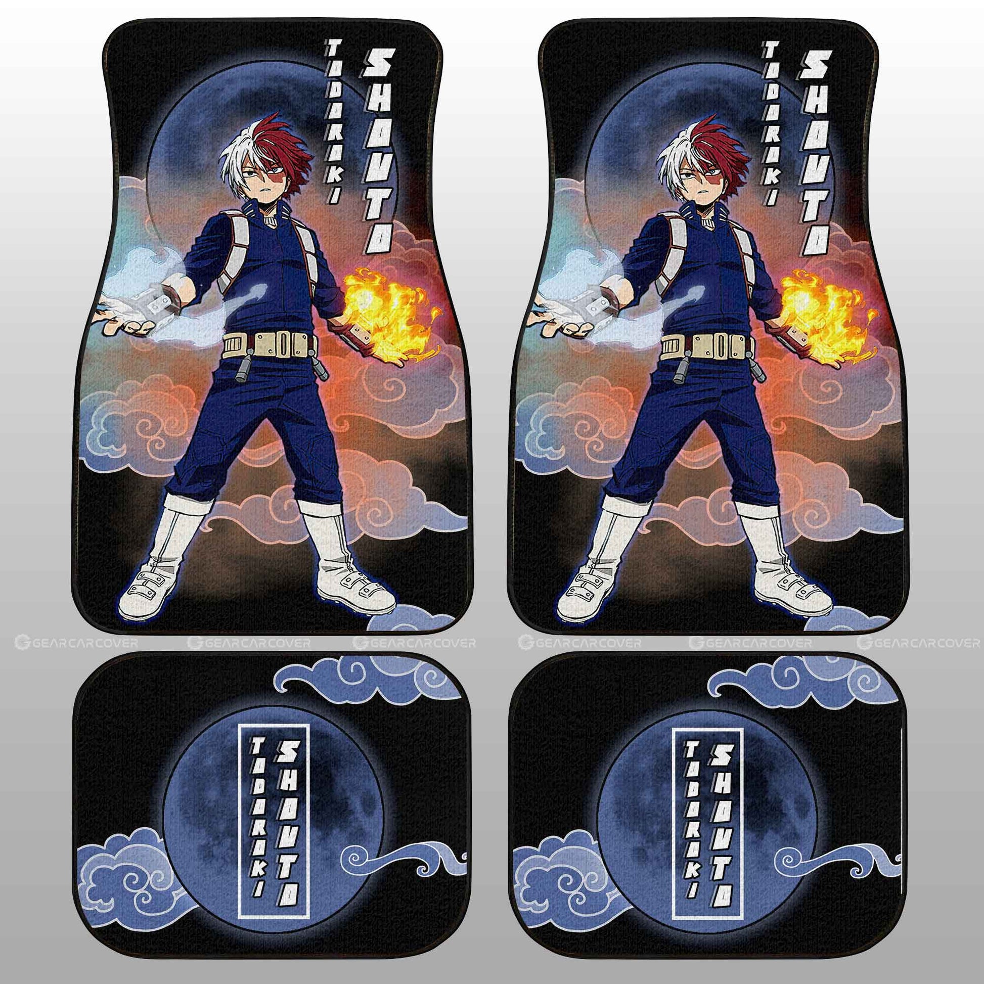 My Hero Academia Car Mats Shoto Todoroki Car Floor Mats