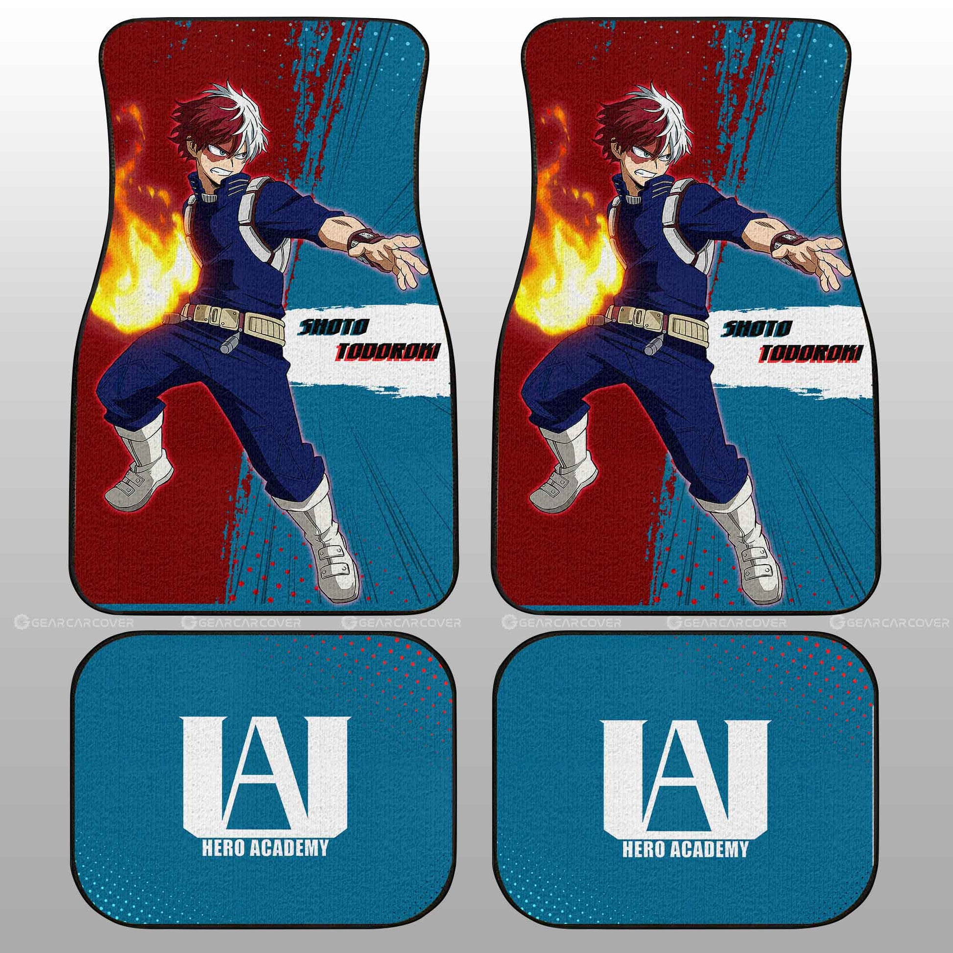 My Hero Academia Car Mats Shoto Todoroki Car Floor Mats