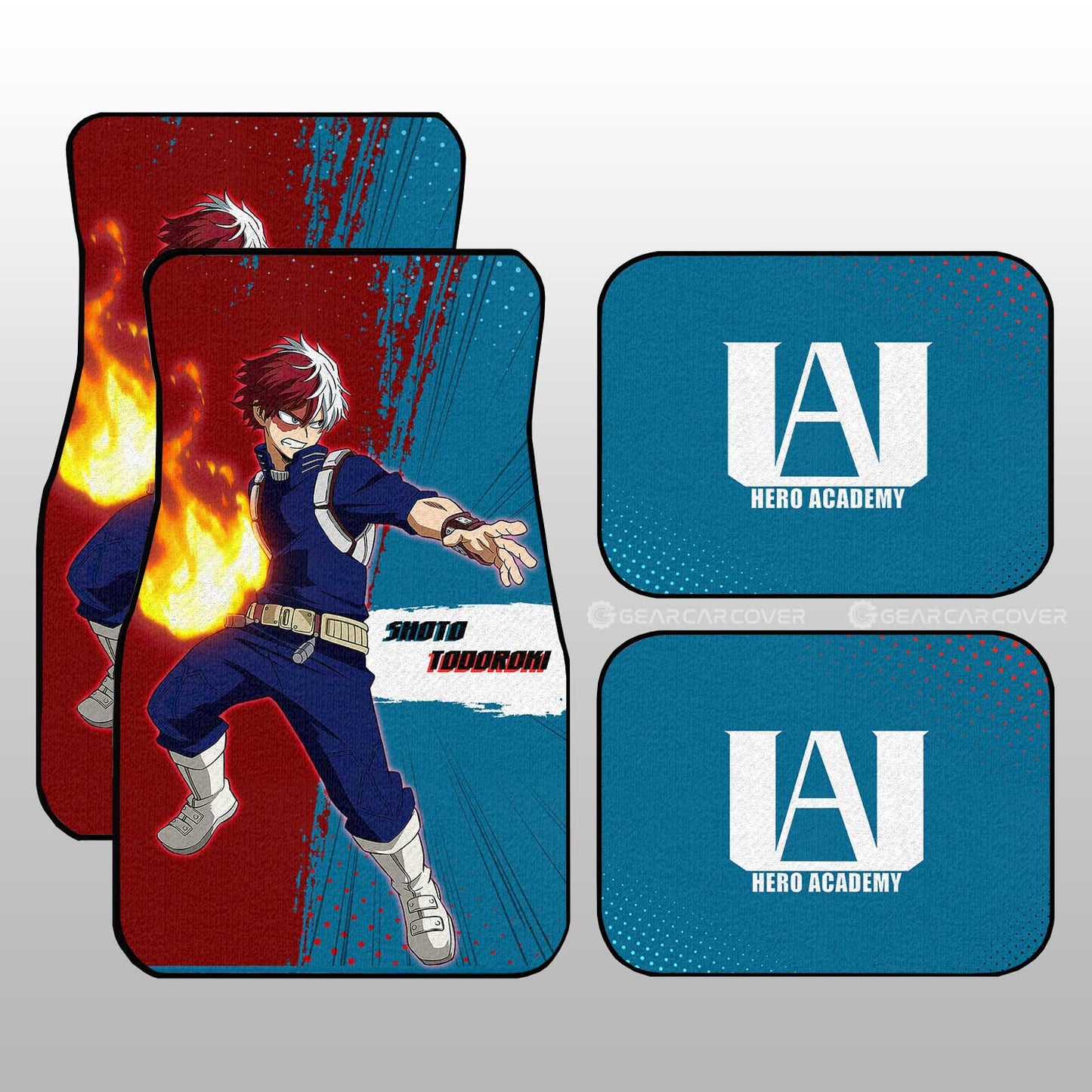 My Hero Academia Car Mats Shoto Todoroki Car Floor Mats