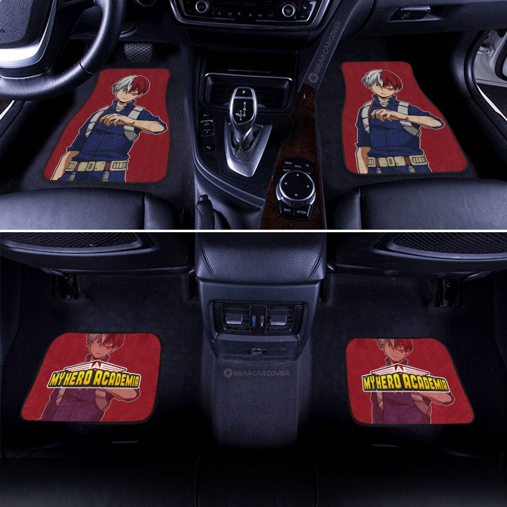 My Hero Academia Car Mats Shoto Todoroki Car Floor Mats My Hero Academia Anime