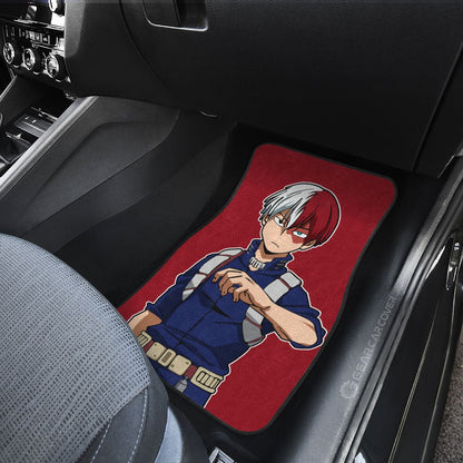 My Hero Academia Car Mats Shoto Todoroki Car Floor Mats My Hero Academia Anime