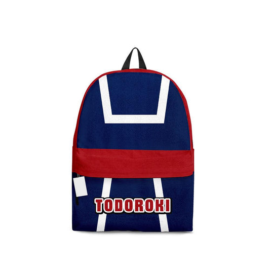 My Hero Academia Backpack Shoto Todoroki Hero Character Details Pattern Backpacks Blue Red