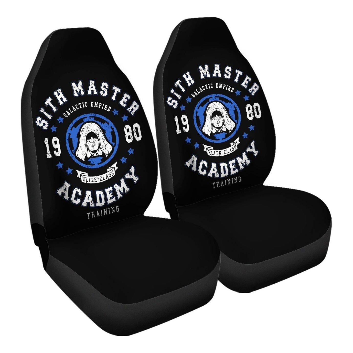 SW Car Seat Covers Sith Master Academy 1980 Seat Covers Black Blue