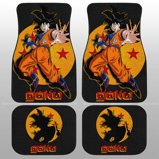 Dragon Ball Car Mats Son Goku Car Floor Mats Demon Slayer Car Floor Mats