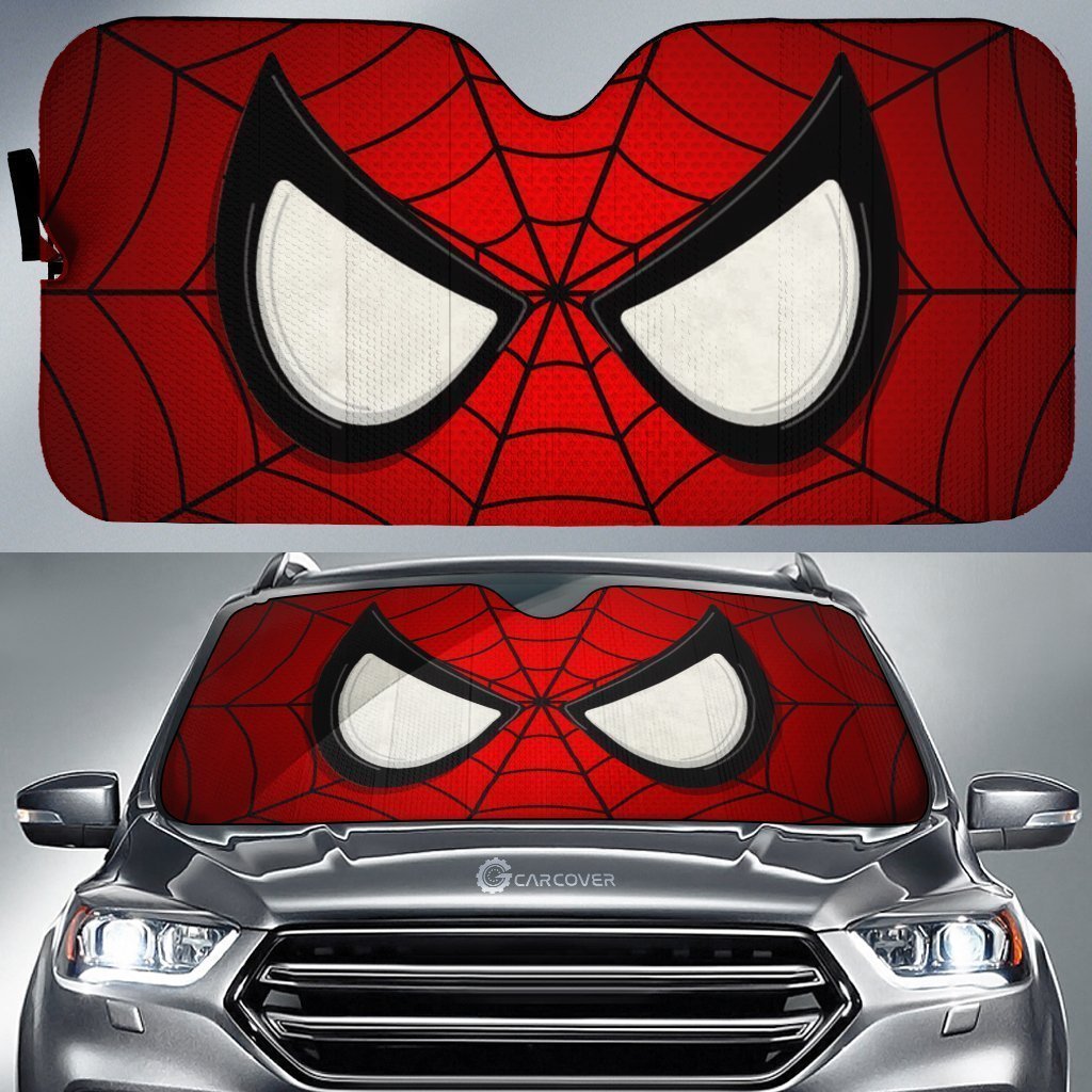 Spider Eyes Car Sunshade Custom Spider Car Accessories