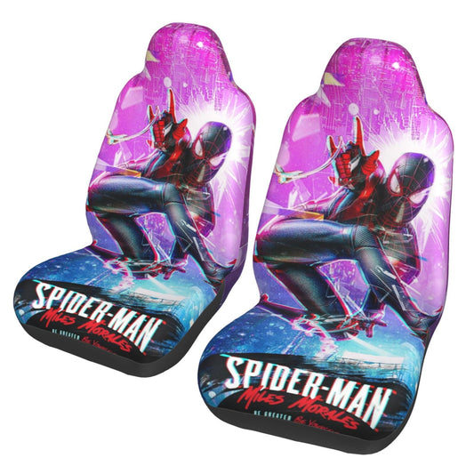 Spiderman Car Seat Covers MV Spiderman Hero Miles Morales Seat Covers Pink Blue