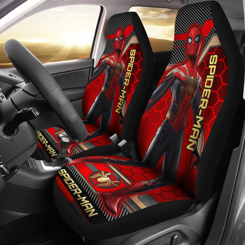 Spiderman Car Seat Covers Spiderman New Suit Graphic Seat Covers Red ...