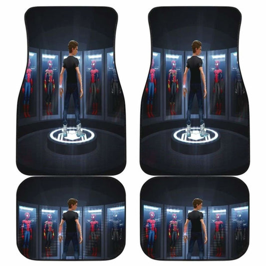 MV Car Floor Mats MV Cartoon SpiderMan Suits Graphic Car Mats