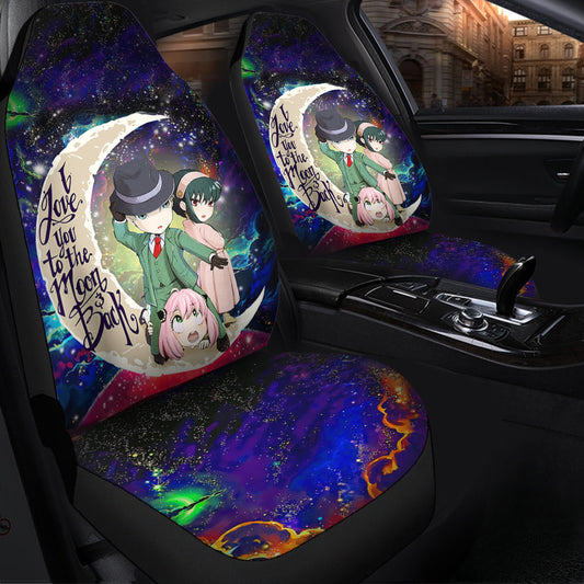 Spy x Family Love You To The Moon Galaxy Car Seat Covers Decor Protectors