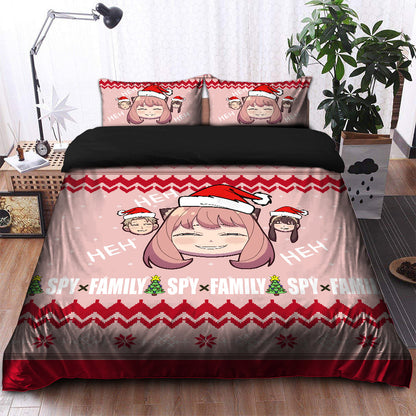 Spy x Family Anya Funny Christmas Bedding Set