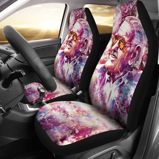 MV Car Seat Covers MV Stan Lee The Father Seat Covers Pink