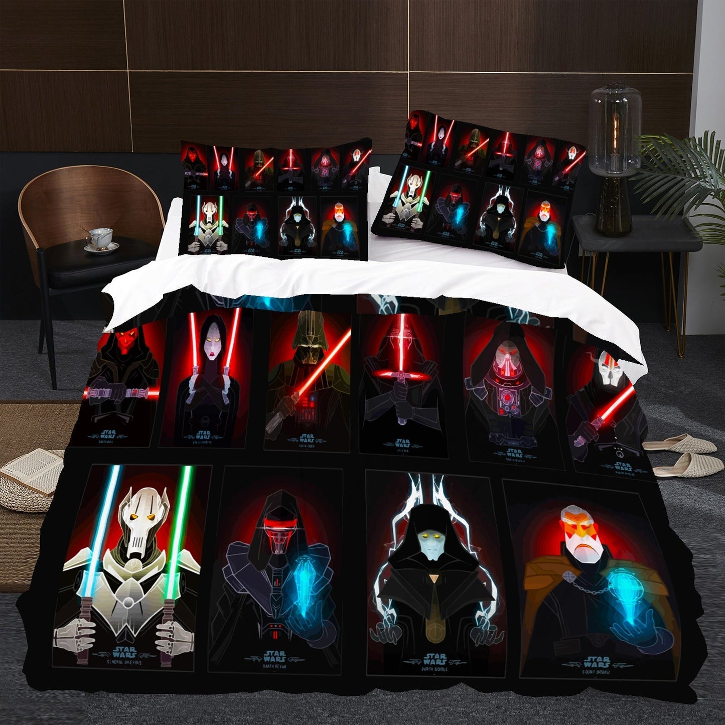 SW Bedding Set SW All Darth Lords Graphic Duvet Covers Black Unique Gift