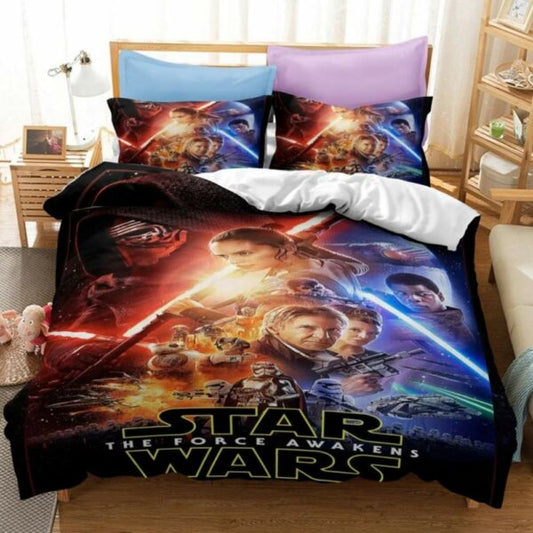 SW Bedding Set SW The Force Awaken Poster Duvet Covers Colorful Unique Gift