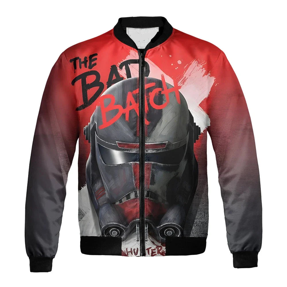 SW Bomber Jacket The Bad Batch Clone Commander Bomber Red Unisex