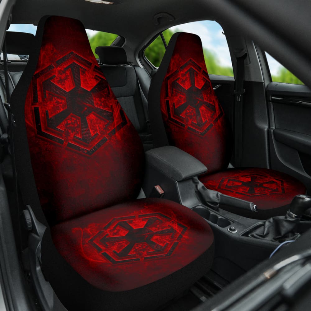 SW Car Seat Covers The Sith Empire Symbol Graphic Seat Covers Red