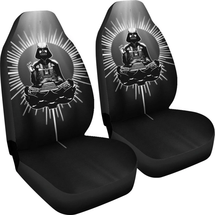 SW Car Seat Covers Darth Vader Buddha Meditating Seat Covers Black