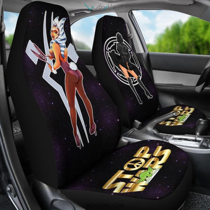 SW Car Seat Covers Darth Vader Vs Ahsoka Tona Sexy Seat Covers Black