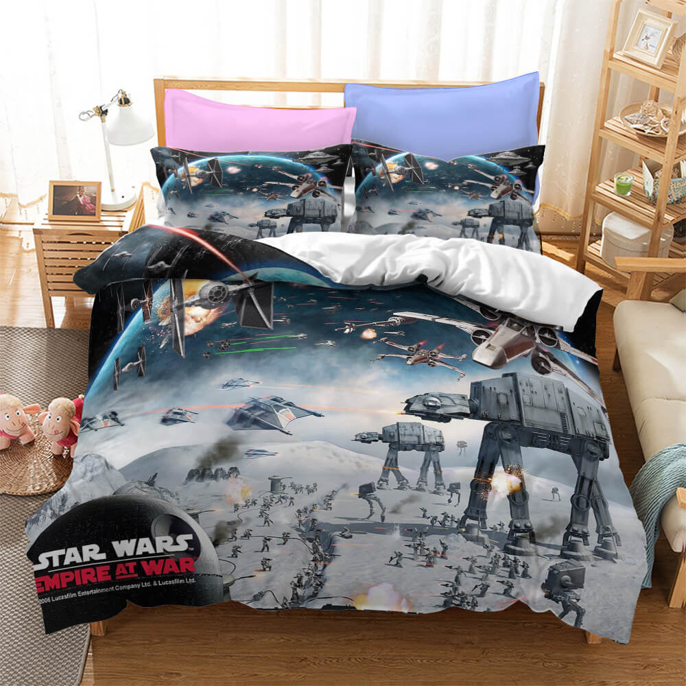 SW Bedding Set SW Empire At War Skywalkers Duvet Covers Colorful Unique Gift