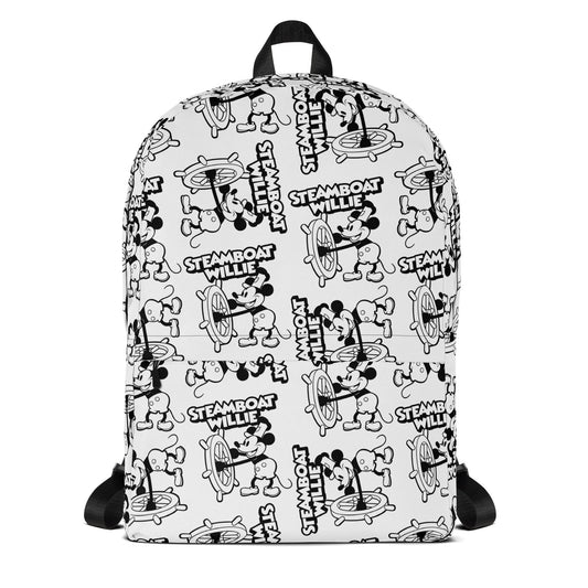 MM Backpack DN Steamboat Willie MM Pattern Backpacks White