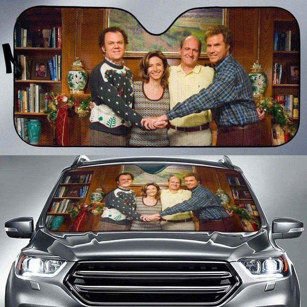 Step Brothers Car Sun Shade Step Brothers Characters Graphic Winshield Sun Shade Brown