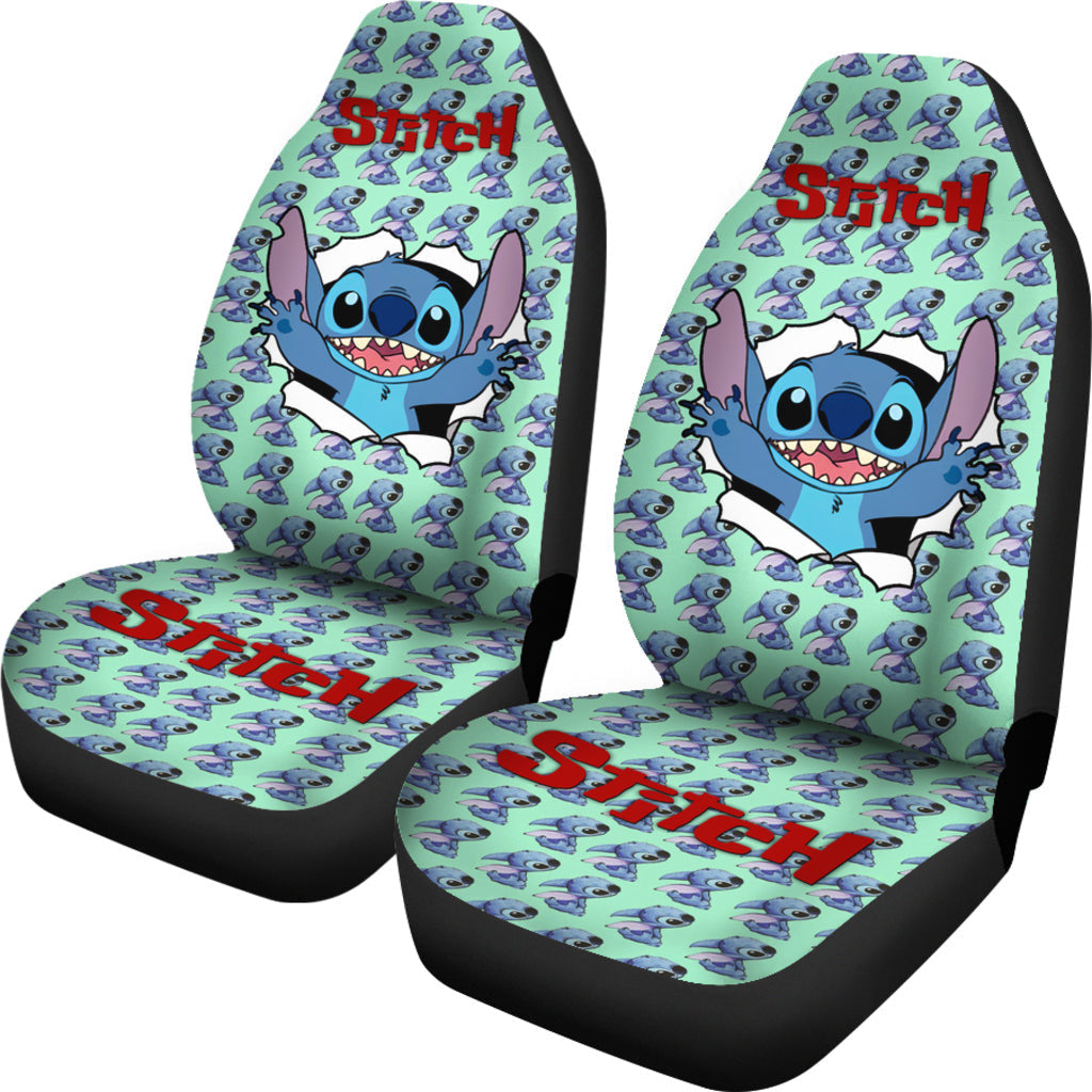 Stitch Car Seat Covers Stitch Tears Off The Layer Seat Covers Blue