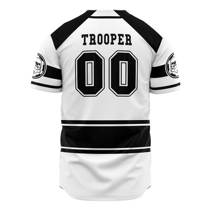 SW Baseball Jersey Stormtroopers Trooper SW Jersey Shirt Black White Unisex Adult New Release