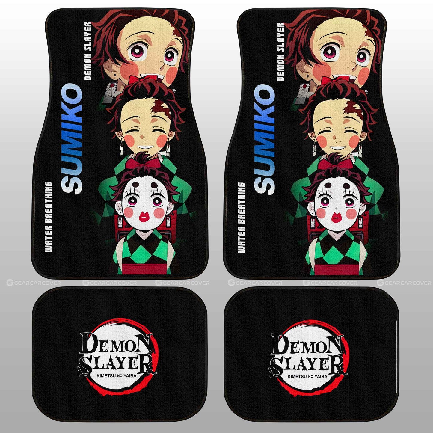 Demon Slayer Car Mats Sumiko Car Floor Mats Demon Slayer Car Floor Mats