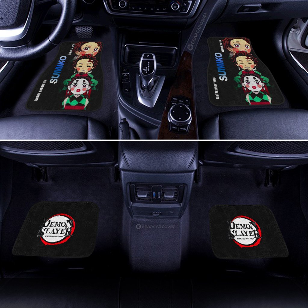 Demon Slayer Car Mats Sumiko Car Floor Mats Demon Slayer Car Floor Mats