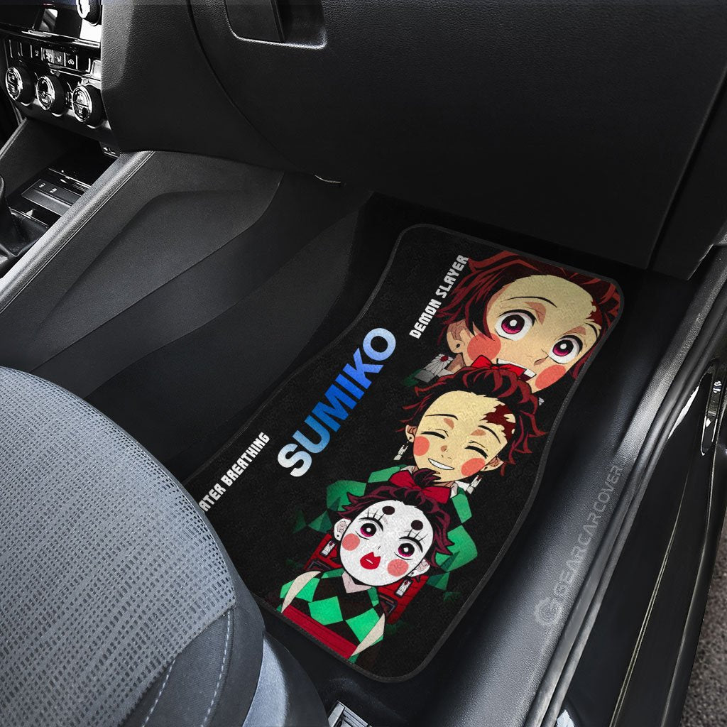 Demon Slayer Car Mats Sumiko Car Floor Mats Demon Slayer Car Floor Mats