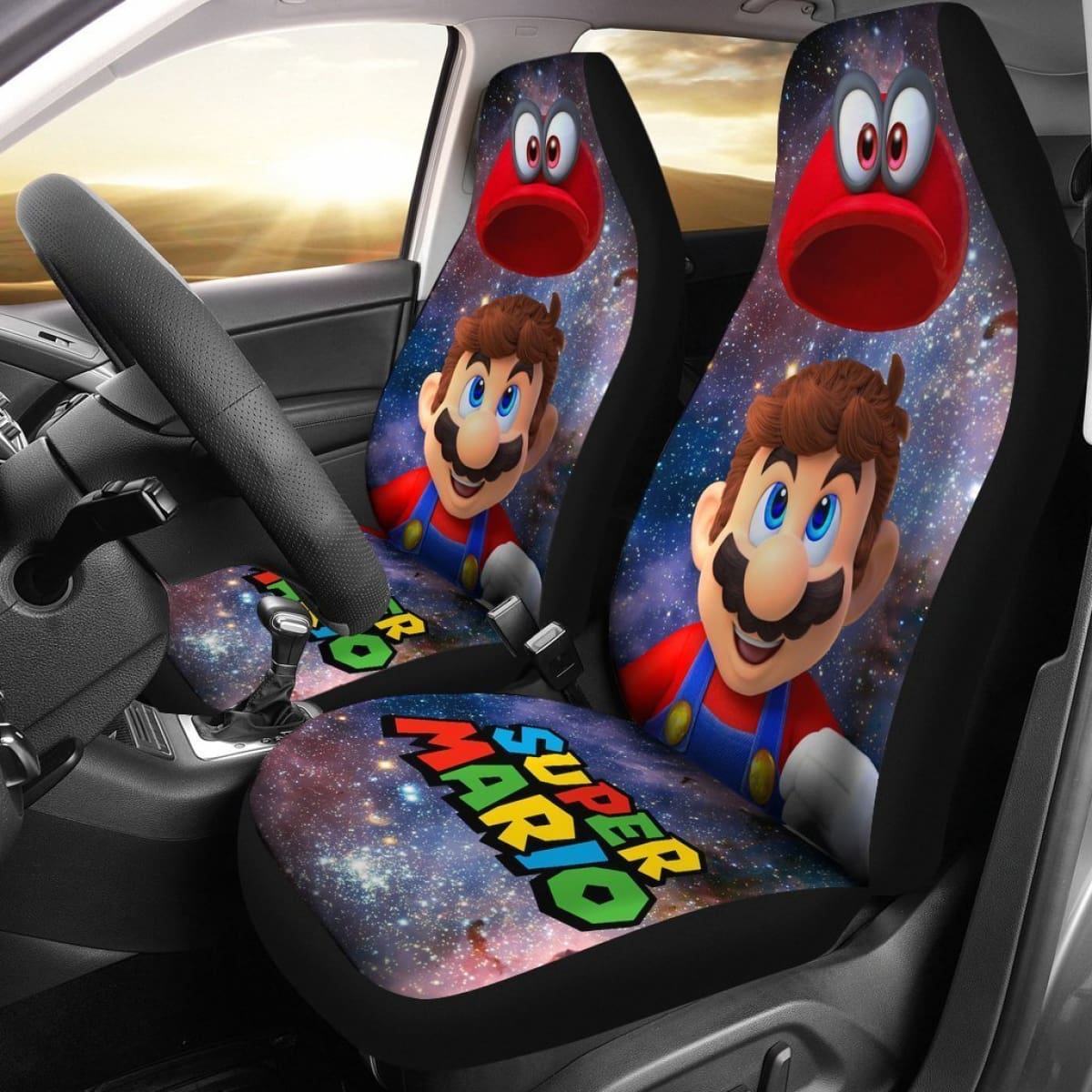 Mario Car Seat Covers Super Mario And The Hat Seat Covers Colorful