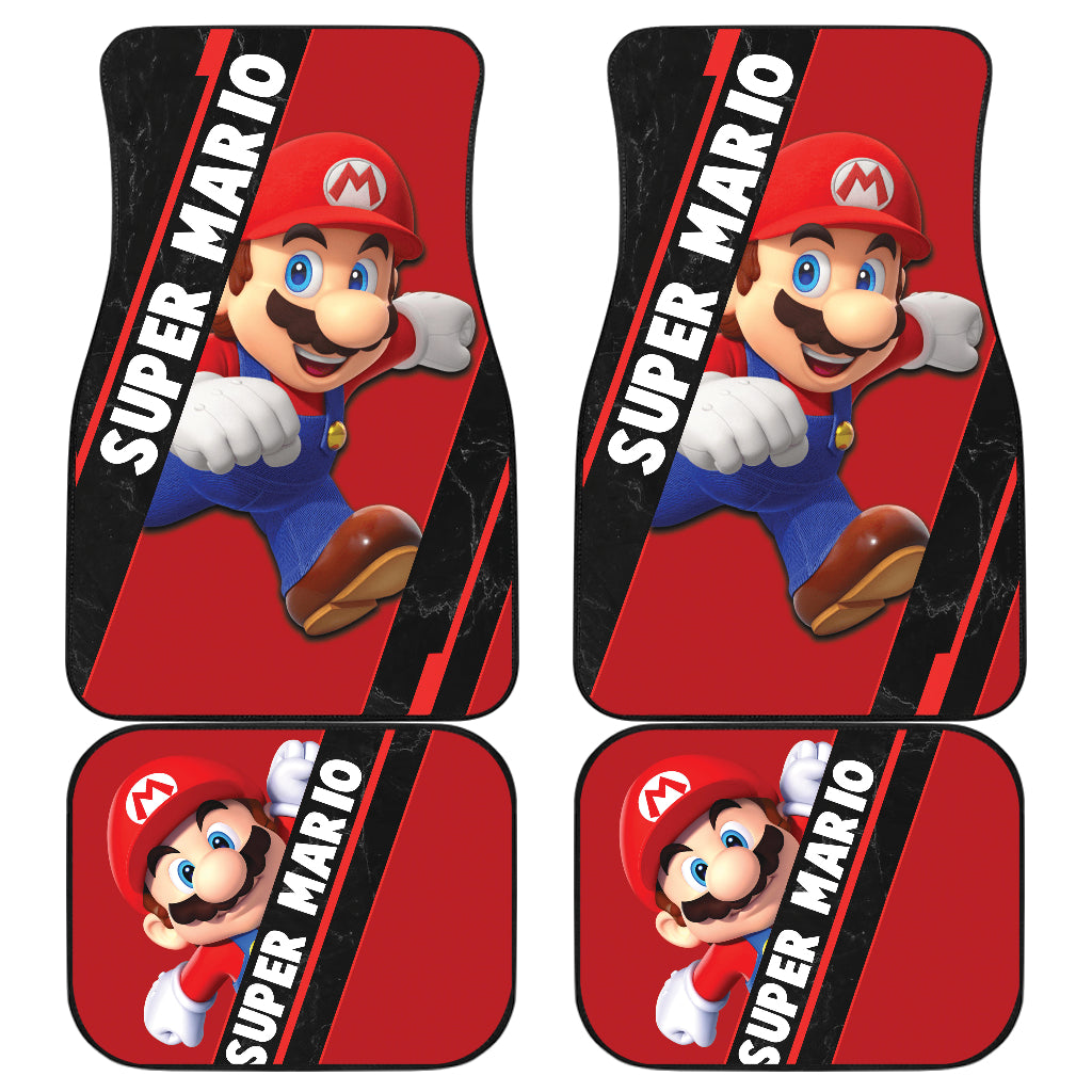 Mario Car Mats Super Mario On The Run Car Floor Mats Red