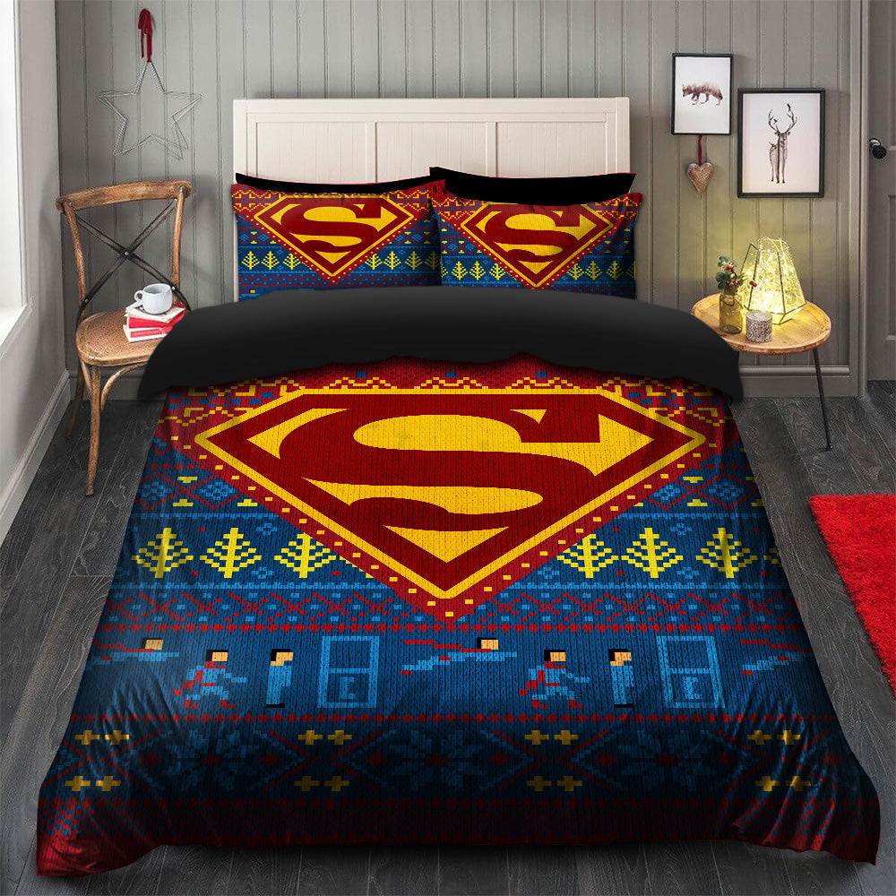 Superman Christmas Bedding Set