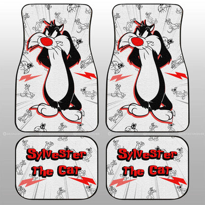 Looney Tunes Car Floor Mats Looney Tunes Sylvester The Cat Character Pattern Car Mats