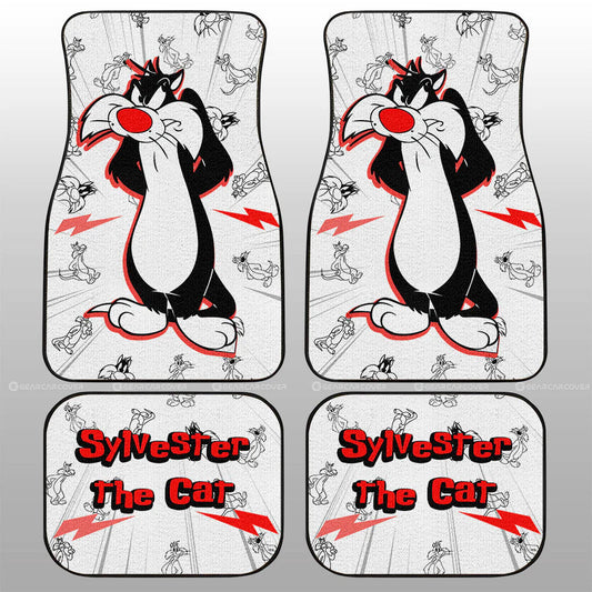 Looney Tunes Car Floor Mats Looney Tunes Sylvester The Cat Character Pattern Car Mats