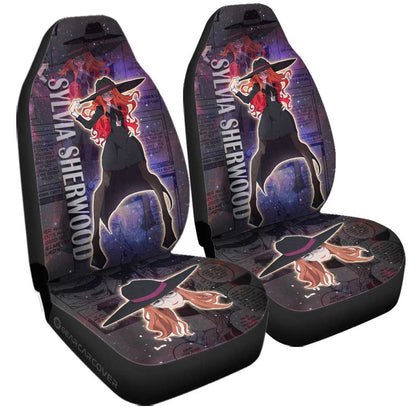 Spy X Family Car Seat Covers Spy X Family Manga Sylvia Sherwood Galaxy Style Seat Covers Purple Gray