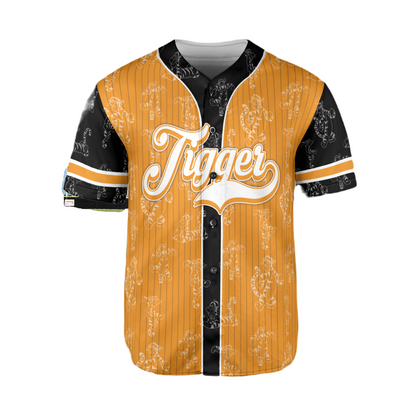 Winnie The Pooh Baseball Jersey Tigger Playing Football Winnie The Pooh Jersey Shirt Orange Unisex Adult