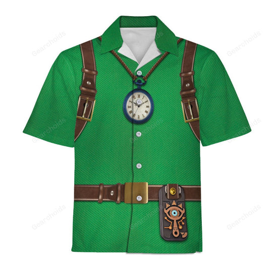 Legend Of Zelda Hawaii Shirt Legend of Zelda Tingle Costume Hawaiian Shirt Green Unisex