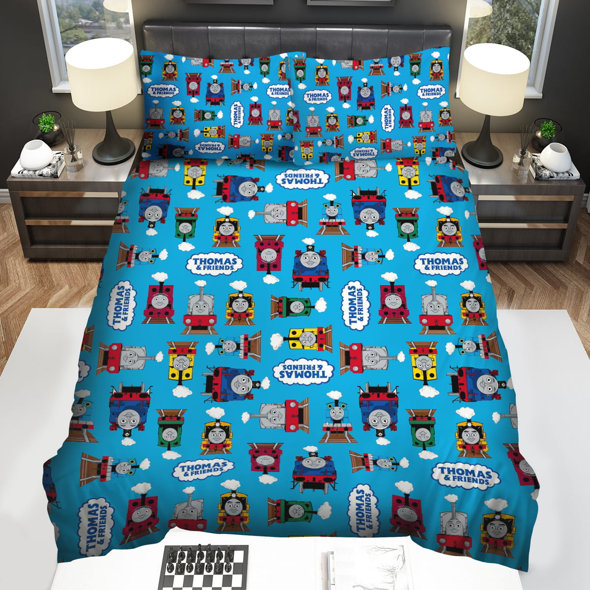 Thomas Train Bedding Set Thomas Train And Other Friend Trains Duvet Covers Blue Unique Gift