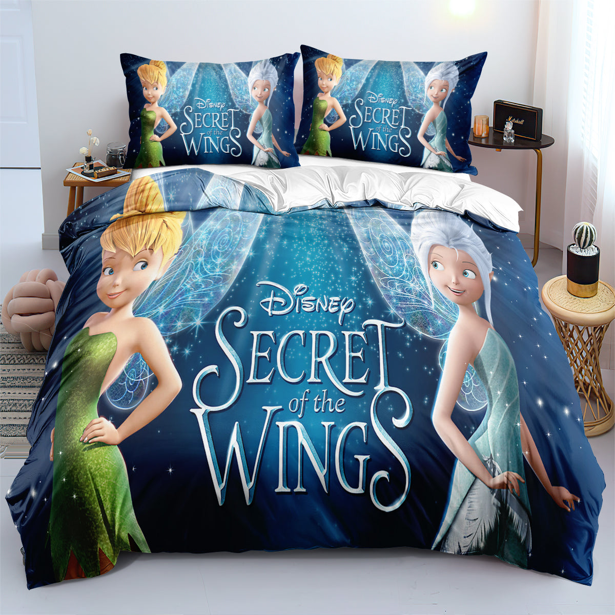 Tinker Bell Bedding Set DN Tinker Bell Secret Of The Wings Periwinkle Duvet Covers Blue Unique Gift