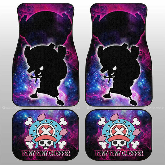 One Piece Car Mats Tony Tony Chopper Silhouette Jolly Roger Symbol Galaxy Car Floor Mats Colorful