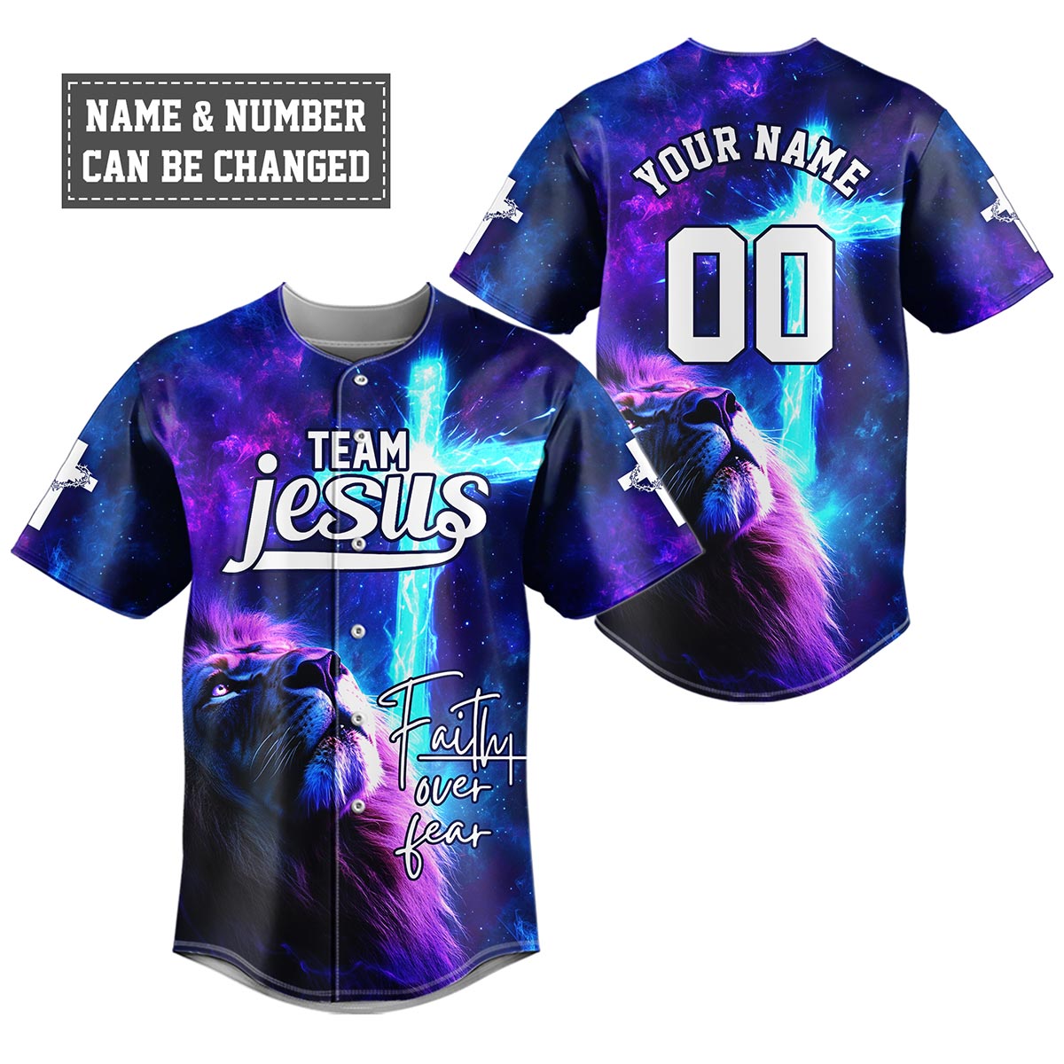 Team Jesus Baseball Jersey - Christant Gift For Him