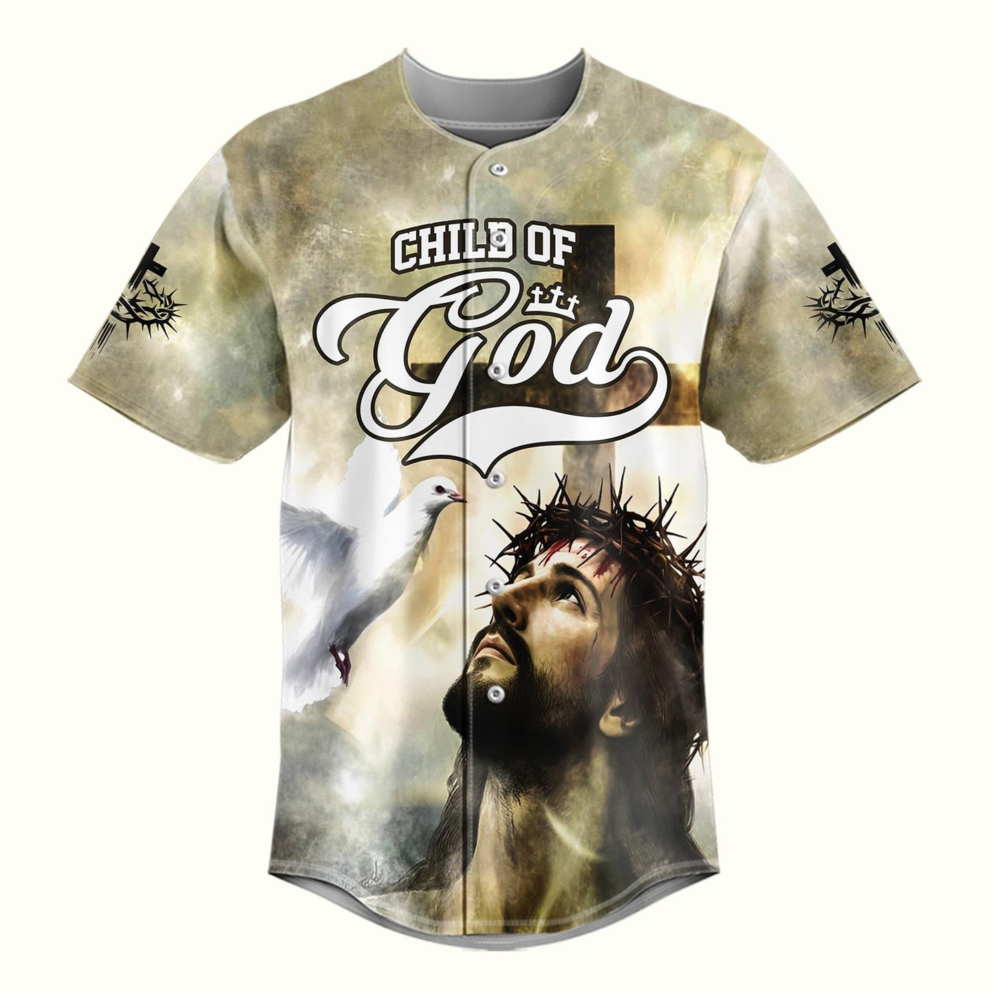 Child of God – Divine Grace Jesus Baseball Jersey Bundle