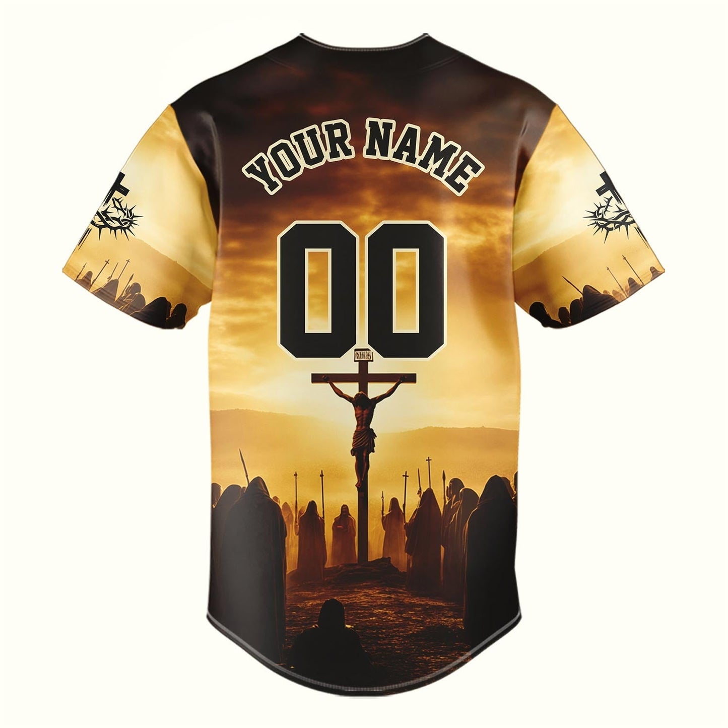 Jesus Faith Over Fear Cross Baseball Jersey Bundle