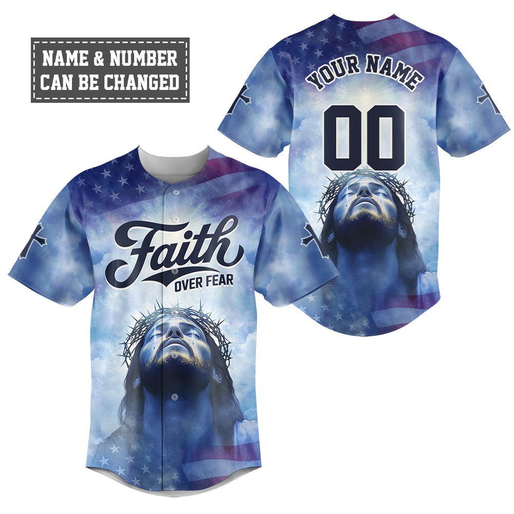 Jesus Faith Over Fear Baseball Jersey Bundle
