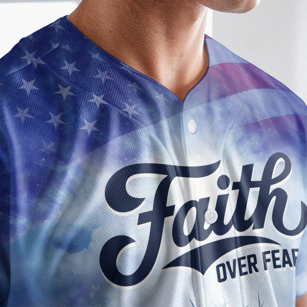 Jesus Faith Over Fear Baseball Jersey Bundle