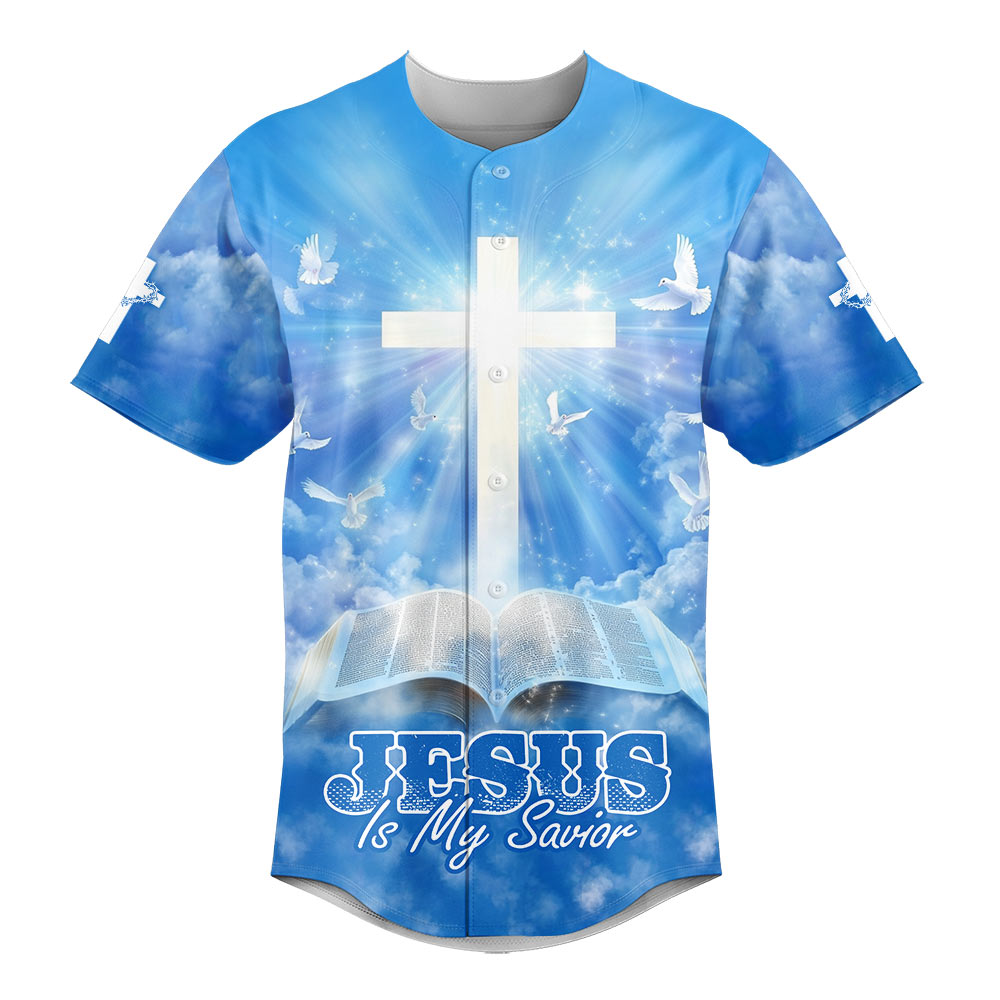 Jesus Is My Savior Baseball Jersey - Christant Gift For Him