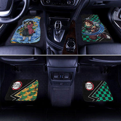 Demon Slayer Car Mats Tanjiro And Giyuu Car Floor Mats Demon Slayer Car Floor Mats