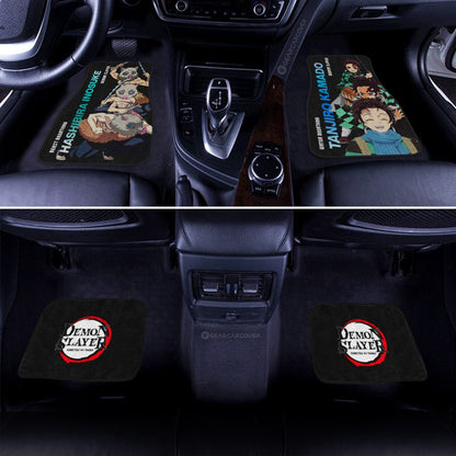 Demon Slayer Car Mats Tanjiro And Inosuke Car Floor Mats Demon Slayer Car Floor Mats