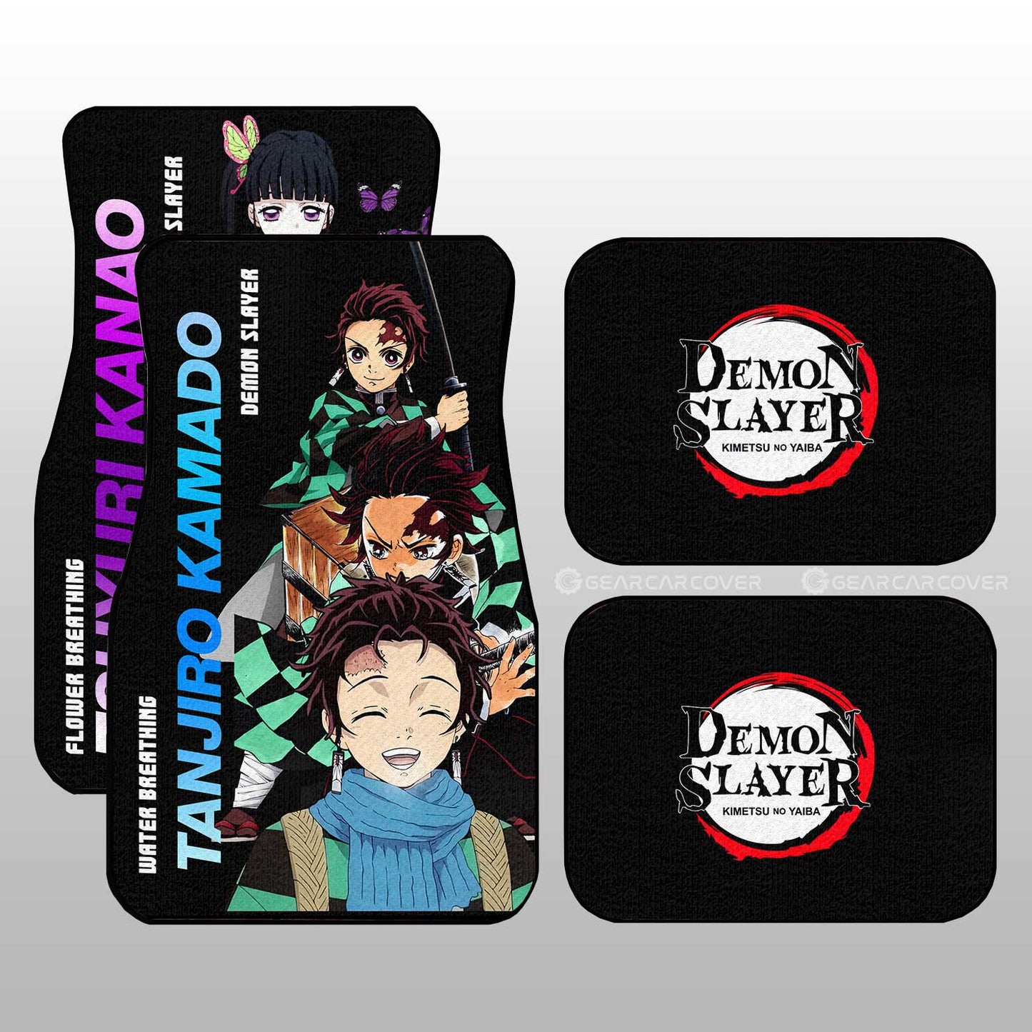 Demon Slayer Car Mats Tanjiro And Kanao Car Floor Mats Demon Slayer Car Floor Mats