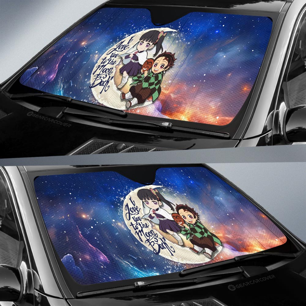 Tanjiro And Kanao Car Sunshade Custom Car Accessories